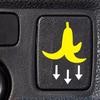 Weather Resistant Reflective Car Button Reflective Adhesive Stickers Decals for Inner Switches Protection Yellow Design