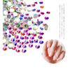 Mini Flatback for Rhinestones Crystals 3D Decorations Flat Back Stones Gems Set Nail Art Decoration