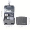 1Pc Foldable Toilet Bag, Organizing Bag, Hanging Bathroom Cosmetic Storage Bag, Travel Dry Wet Separation Cosmetic Bag