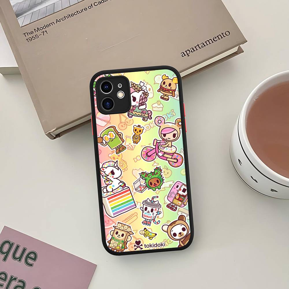 

Япония T-Tokidokis Чехол для телефона для iPhone 16 15 14 13 12 11 Pro Max 7 8 6 6s Plus Матовый чехол iphone 13 pro