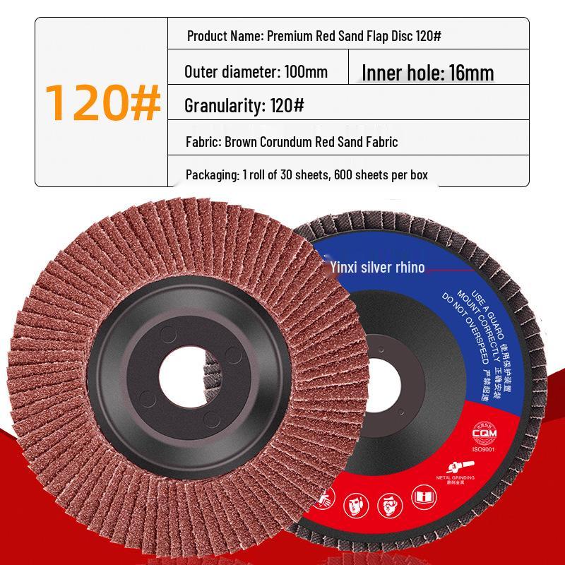 

Thickened Flap Disc: Angle Grinder Polishing & Grinding Wheel (100mm, White)