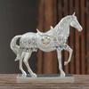 Resin Horse Statue Art Miniatures Figurine Nordic Style Horse Ornaments  Christmas