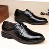 Scarpe da Uomo d'Affari Scarpe Brogues da Uomo in Pelle Verniciata Scarpe da Uomo Eleganti Mocassini a Punta Scarpe Mocassini da Uomo Taglie Forti per Uomo