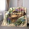 1pc DinoFlora Blanket, Lightweight Flannel Blanket For Sofa, Bed, Travel, Camping, Living Room, Office, Couch, Chair227