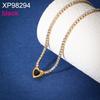 Fashion Love Heart Zircon Jewelry Set, Stainless Steel Necklace Bracelet Stud Earrings, Luxury Versatile Women's Jewelry Bulk