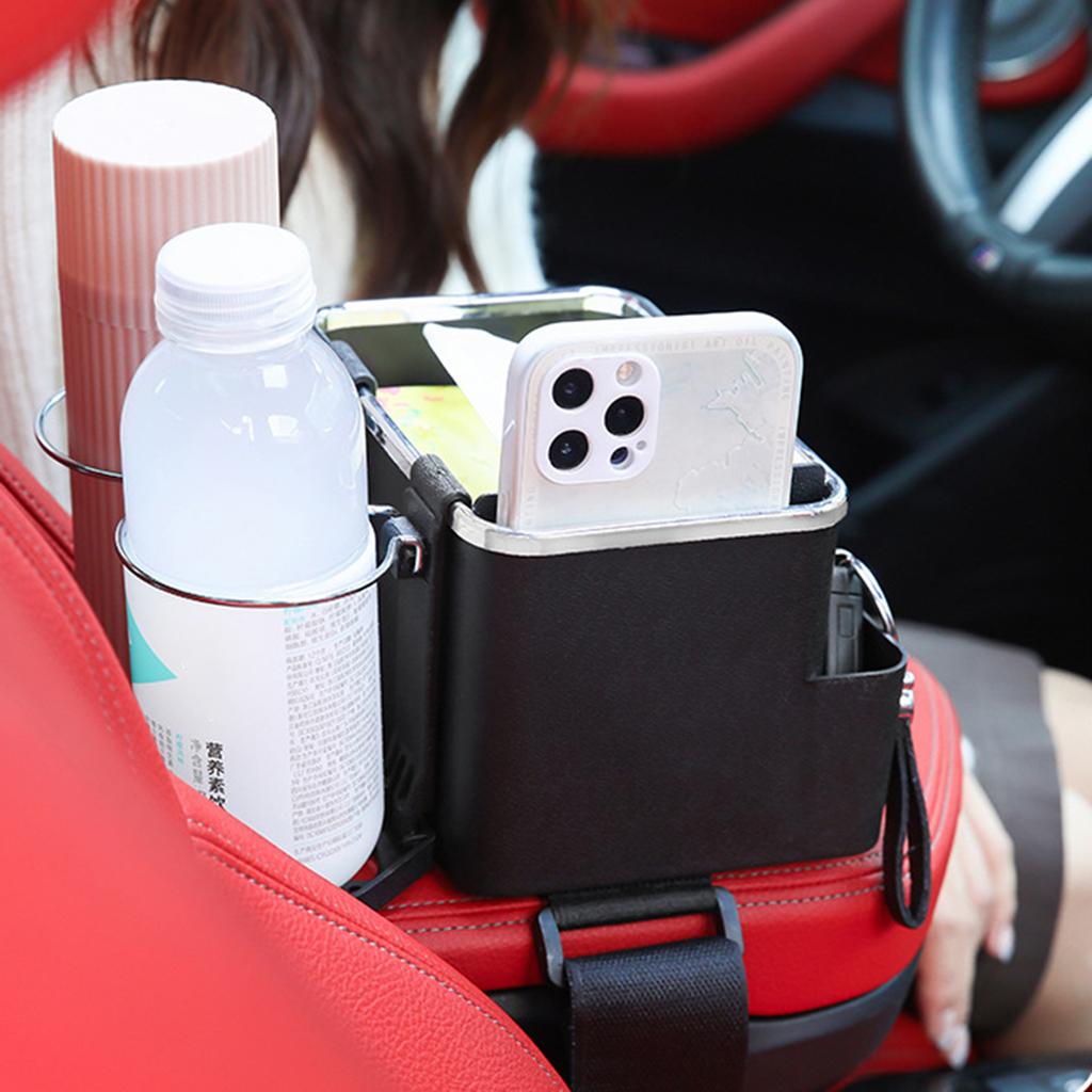 Aufbewahrungsbox für die Armlehne des Autos, Getränkehalter, Auto-Armlehnen-Organizer, Taschentuch-Aufbewahrungsbox, multifunktionale Universal-Autobox