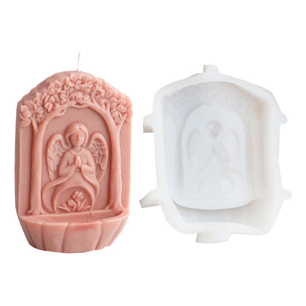 Silikonform zur Kerzenherstellung, Silikon-Kerzenformen, religiöse Statuenform, Silikon-Bastelform, geeignet für Kunstharzarbeiten