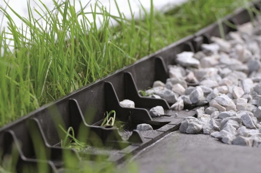 Lawn edging plastic palisade border 8 m 28 pins
