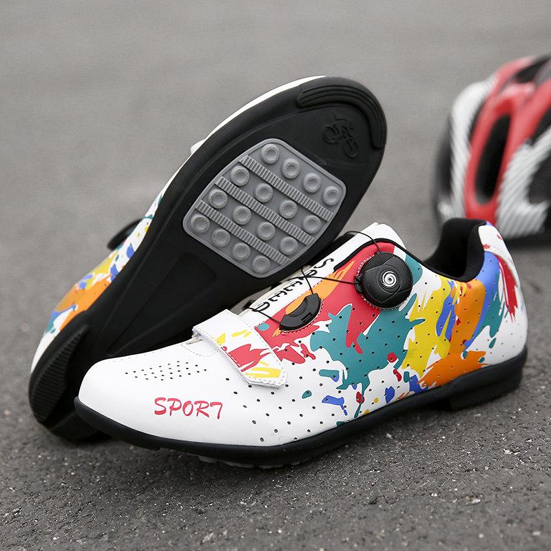 Hot Professional Athletic Bicycle Shoes Men Cycling Sneakers Outdoor Sport Rubber Self-Locking Road Bike Shoes Men sapatilha mtb