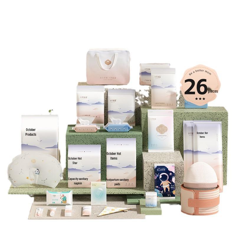 Herbst Winter Umstands- & Baby-Essentials Set - Wochenbett & Praktische Pflege für Mama