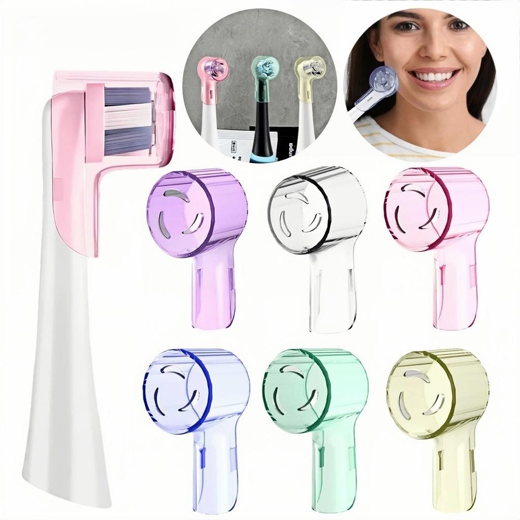 4/6/8Pcs Colors Toothbrush Dustproof Covers Caps Compatible with Braun Oral B & iO Series Electric Toothbrush Head Protector
