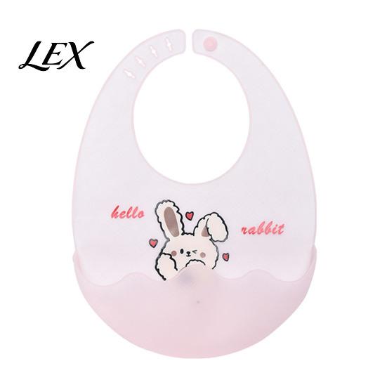 Easy Clean Silicone Bib Baby with Food Catcher Pocket, Waterproof Lightweight Adjustable Neck Bibs Babies Feeding Bib, Foldable for Infant Toddler