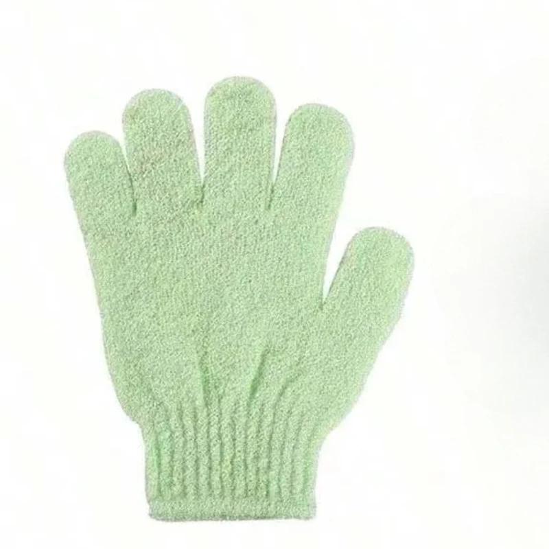 Five Fingers Bath Gloves Reversible Exfoliating Shower Body Scrub Gloves Cleansing Tools Bath Towel Bath Products Back Scrub