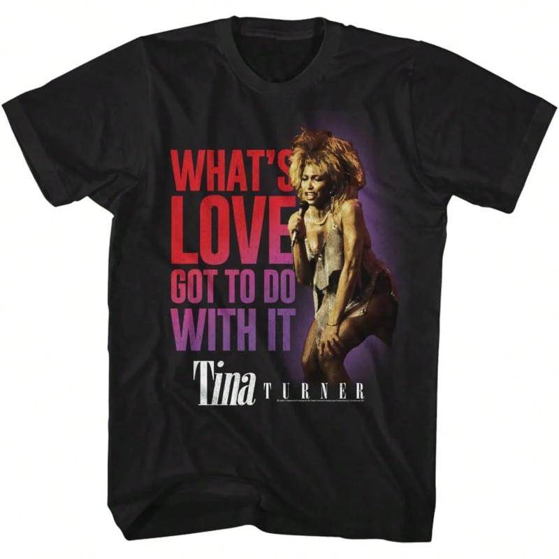 Tina Turners Whats Love Got To Do With It adult Tshirt retrostyle graphic Tshirt featuring the singersongwriter S