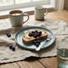 Green Hand-Glazed Stoneware Plate Rustic Ceramics