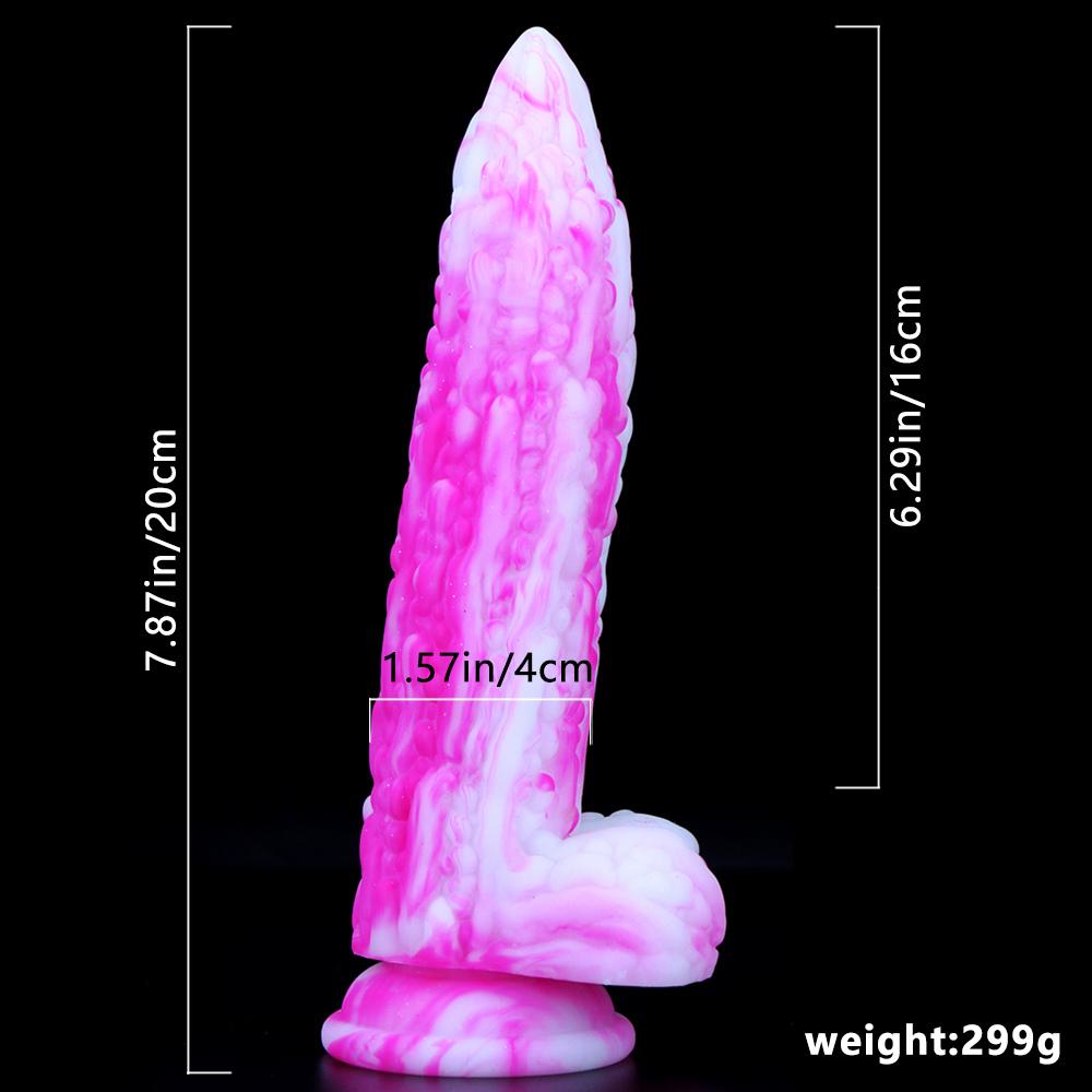 MoDi Masážní dildo Vagina Vodotěsné dospělé Momordica charantia Sexuální hračka pro ženy