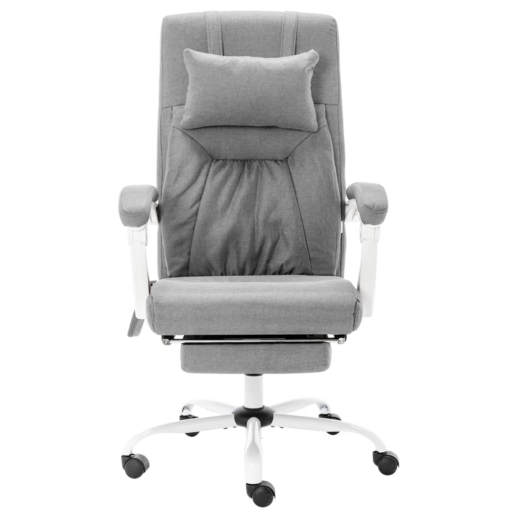 Massage Office Chair Grey Fabric