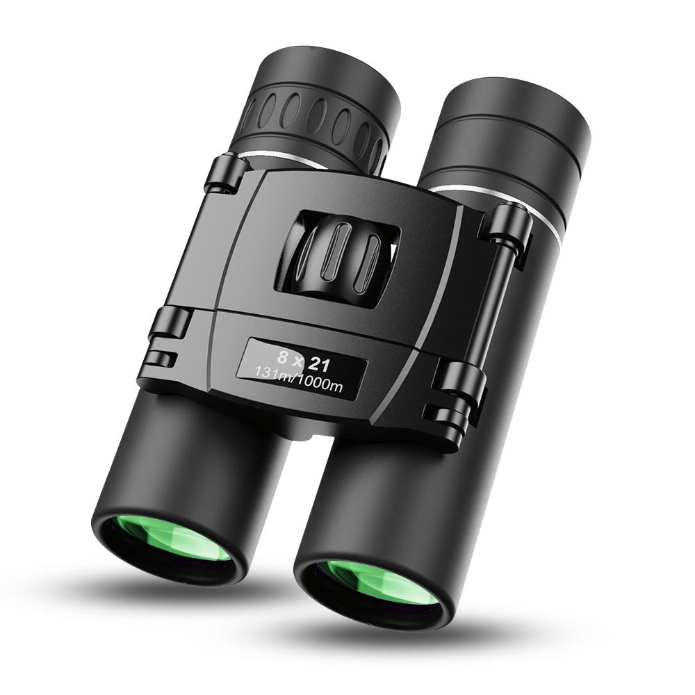 8x21 Binoculars High Magnification Low Light Night Vision Portable Binoculars for Outdoor Camping Bird Watching Travel Concerts