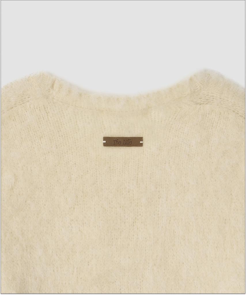 Deolil Lilly Brushed Knit Sweater_Cream