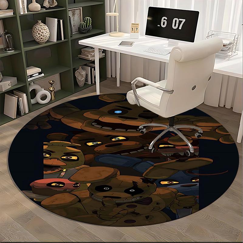 FNAF,Five Nights at Freddy's Chair mat Round Rug Office carpet, Non slip, Suitable for Living Rooms, Bedrooms Decor.1205606a