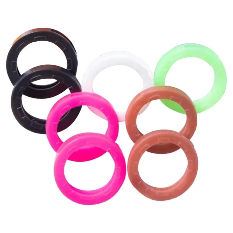 8pcs Colorful Key Covers Key Sleeves for Efficient Key Differentiation with Sturdy Plastic and Accessories