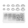 200pcs Stainless Steel Double Split Ring Connector Fishing Tackle Accessories