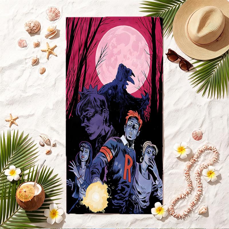 Archie Comics Soft Beach Towel Stylish Beach Pool Towel for Summer Seaside Vacation Travel