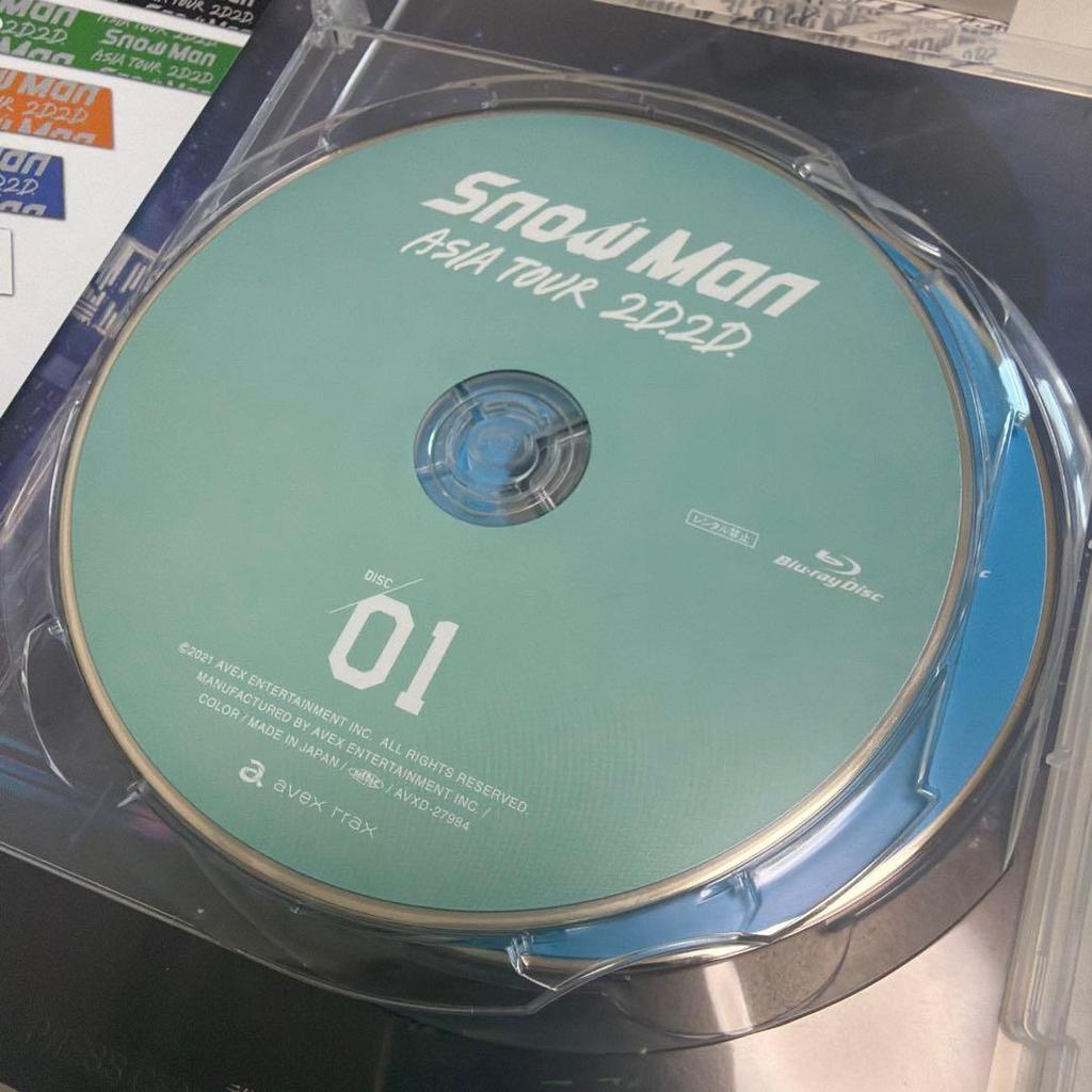 [USED] Snow Man ASIA TOUR 2D.2D. First Press Limited Edition with Silver Tape Bonus Sleeve