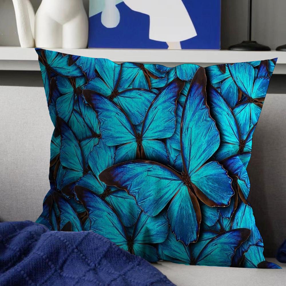Butterfly Cushion Cover Car Throw Pillow Case For Sofa Car Christmas Gift 40x40cm 45x45cm