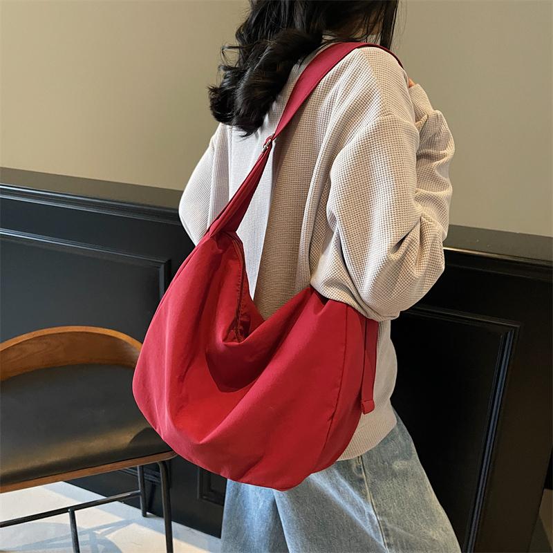 Bolso de hombro de gran capacidad, bolso cruzado para mujer, bolso de viaje para estudiantes, bolso hobo