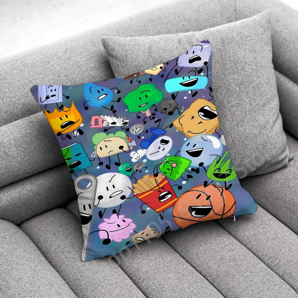 Bfdi B-Battle for Dream Island Cool Throw Pillow Case For 45x45cm 40x40cm 30x30cm 50x50cm 55x55cm Square Home Pillowcase Case