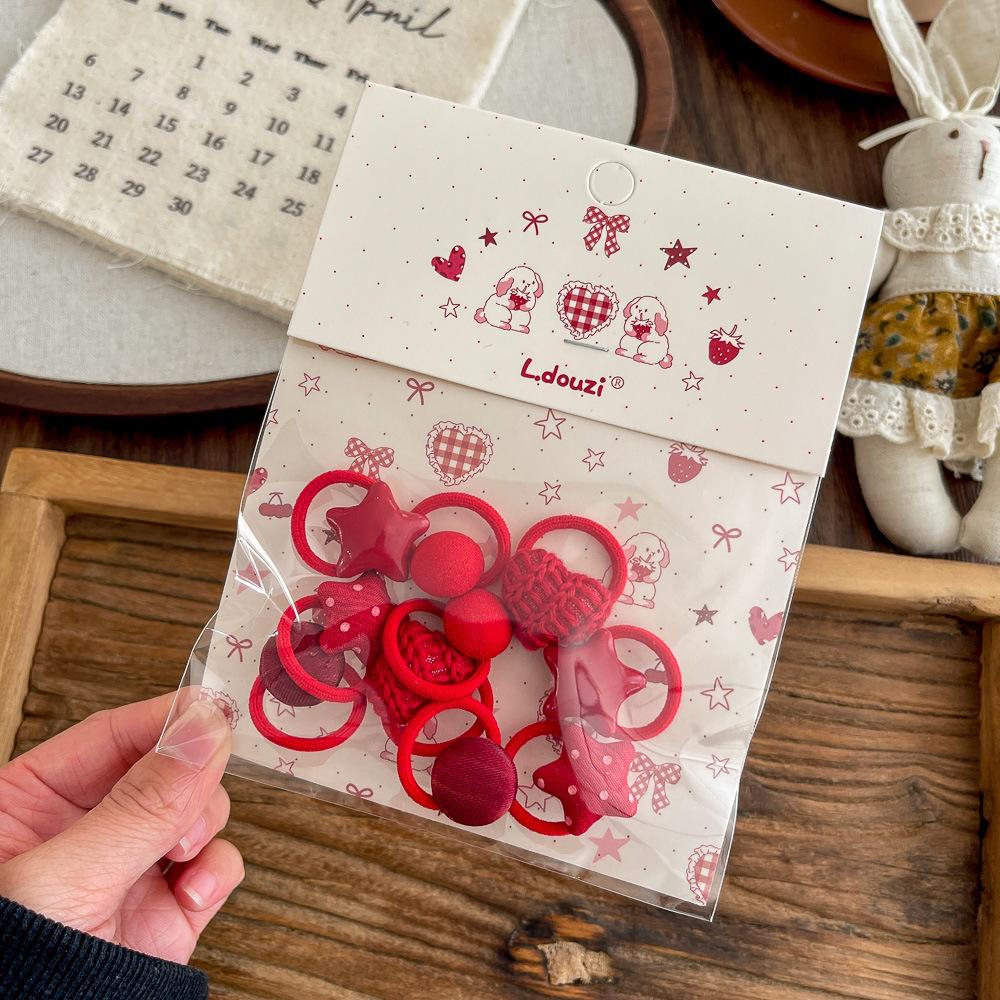 10pc mini faixa de cabelo do bebê kawaii dos desenhos animados floral animal elástico corda de cabelo para a criança menina pequena tumb faixa de cabelo adorável headwear