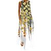 2024 Summer Retro V-Neck Multicolor Sleeveless Maxi Dress