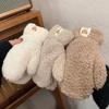 Warm Winter Plush Bear Mittens - Cute, Funny, Thickened Cold-Proof Gloves for Women & Students, Ideal for Outdoor Cycling