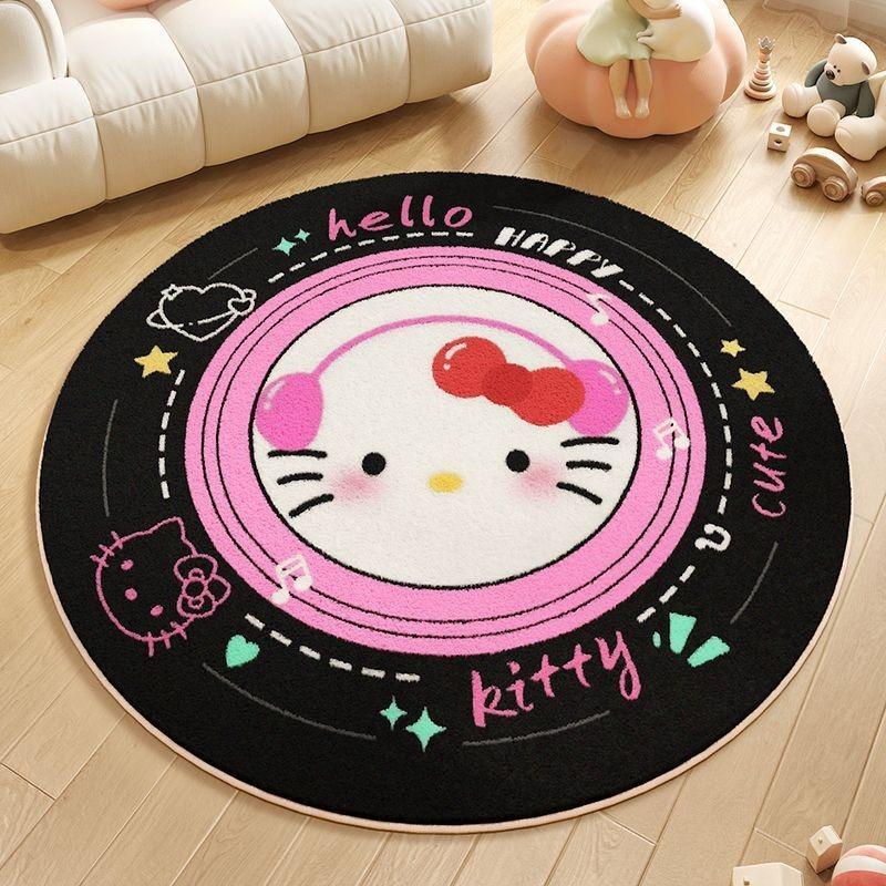 Disney Cartoon Album Circular Carpet Cute Cartoon Home Decor Living Room Sofa Bedroom Bedside Kitchen Game Mat Non-slip