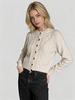 New Crew Neck Knit Cardigan for Women, Autumn/winter Coarse Knit Knit Sweater Jacket, Fashionable Versatile Long-sleeve Top