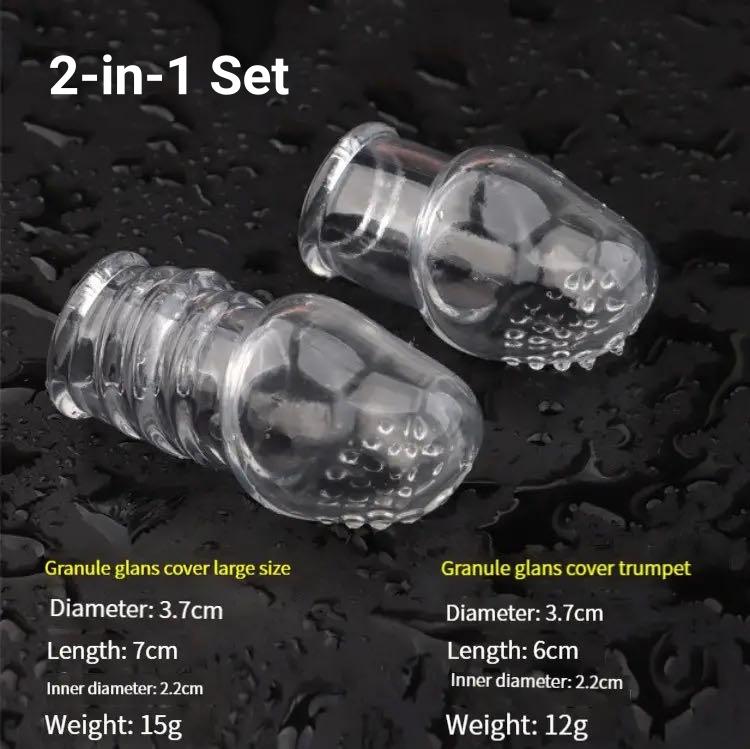 Male Glans Sleeve Protector Penis Stretcher Enlarger Erection Foreskin Hinder Extender Dick Enlargement Adult Sex Product Toys