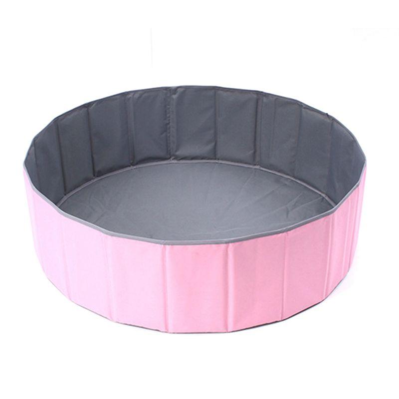 BHBL 1Pc Portable Game Pool, Foldable Ocean Ball Game House, with Storage Bag, Indoor and Outdoor Play (Excluding Balls) Pink