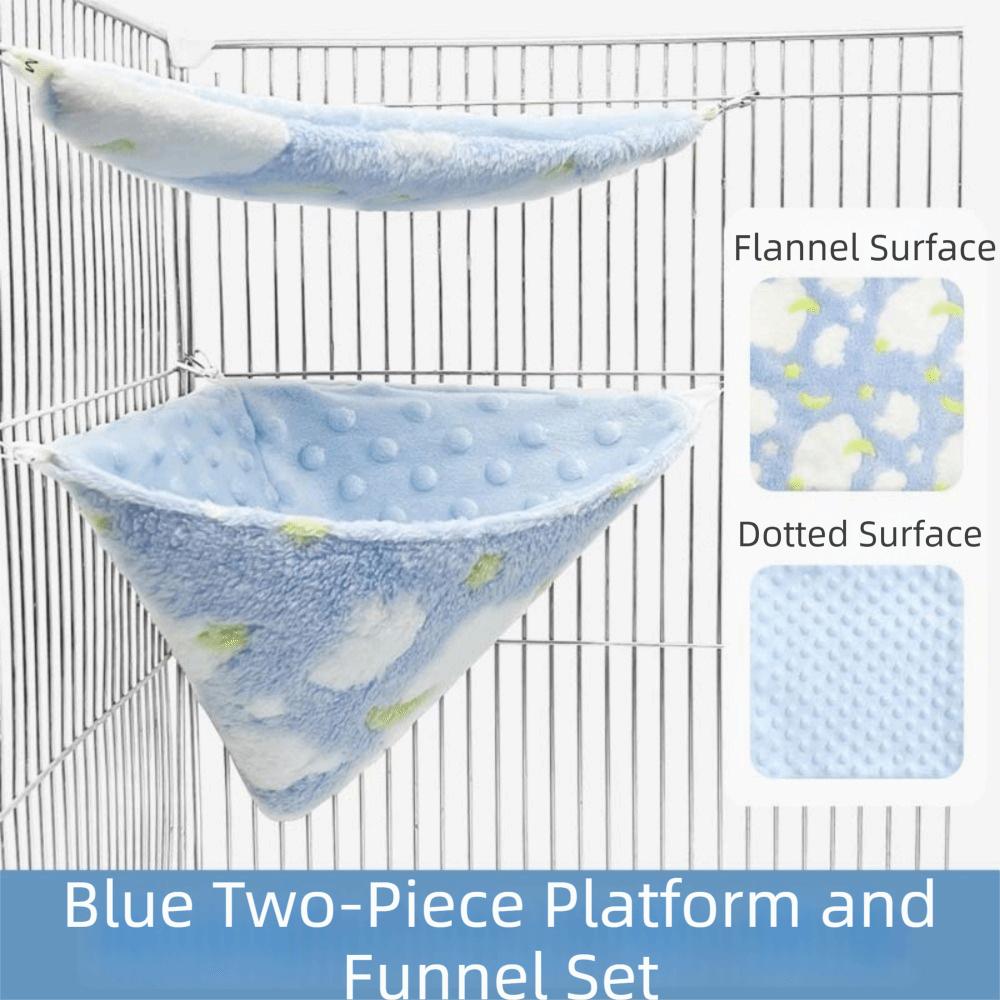 2Pcs/Set Comfort Sugar Glider Nest Flannel Velvet Hamster Cage Fashion Squirrel Beds  Hamster