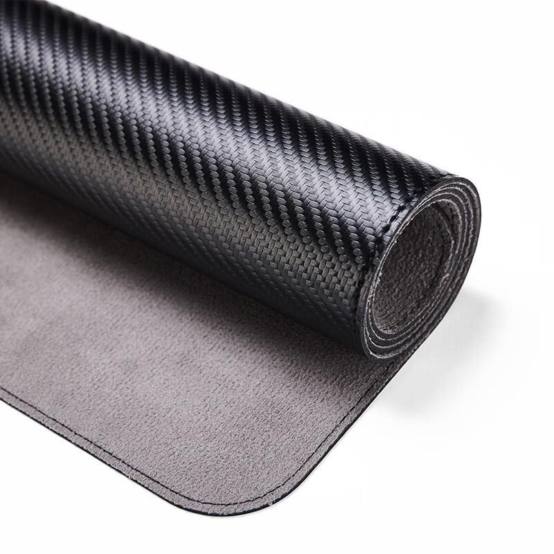 Carbon Fiber Cork Large PU Leather Waterproof Desk Mat