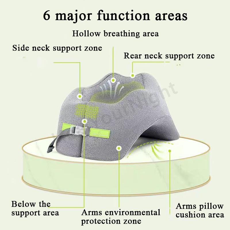 Memory Foam Nap Pillow For Travel Lunch Break U-Shaped Desk Neck Supporter Seat Cushion Headrest Office Rest Sleeping Pillow
