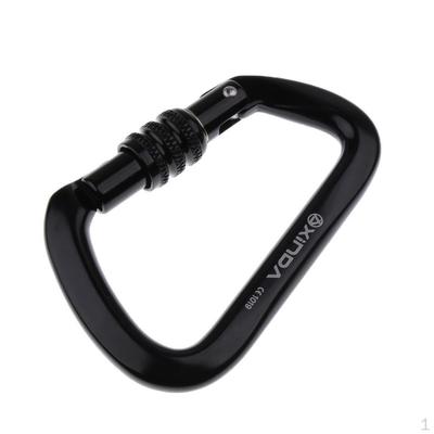 28KN Aluminum Outdoor Rock Climbing Hiking Screw Locking