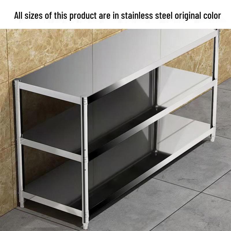 Nerezový kuchyňský úložný stojan pro krájení, odkládání pánví, misek a zeleniny