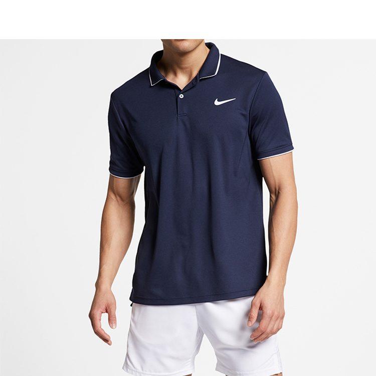 Nike Polo Shirts Men's Blue Polo Collar Moderate Other 939138-452