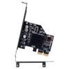 ChenYang 2-Port USB 2.0 & USB 3.1 Gen 2 Type-E Front Panel Socket - PCI-E 2X PCI Express Expansion Card Adapter.