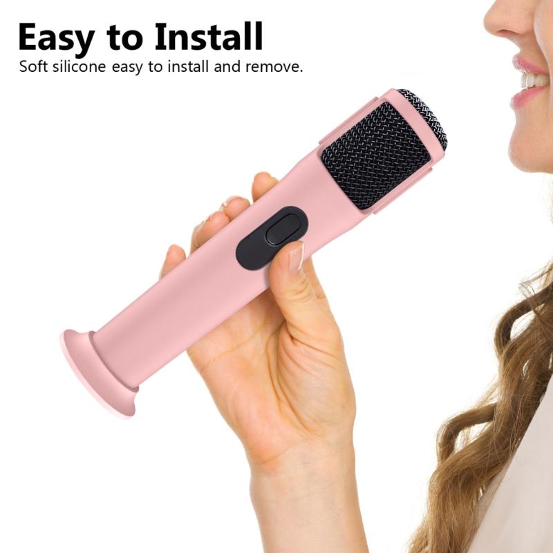 Soft Silicone Case For Handheld Wireless Mic Cover Shell Prevents Scratches Harm Ideal For Travel And Music meetings