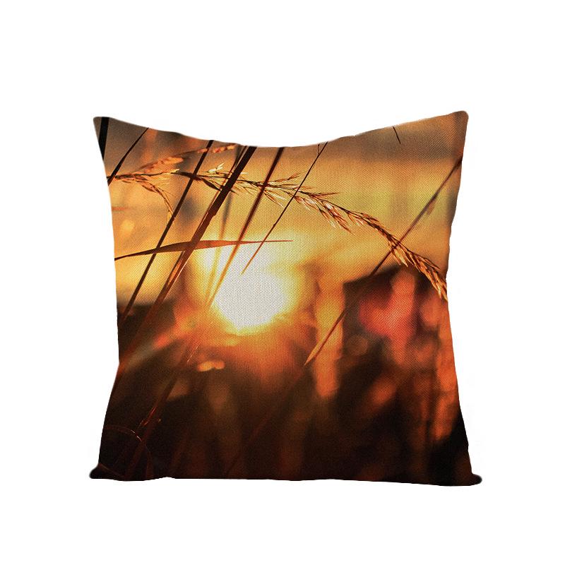 Zuhause Tropische Pflanze Grüne Blätter Polyester Kissenbezug Zuhause Nordischer Ins Stil Kissen Lendenkissenbezug