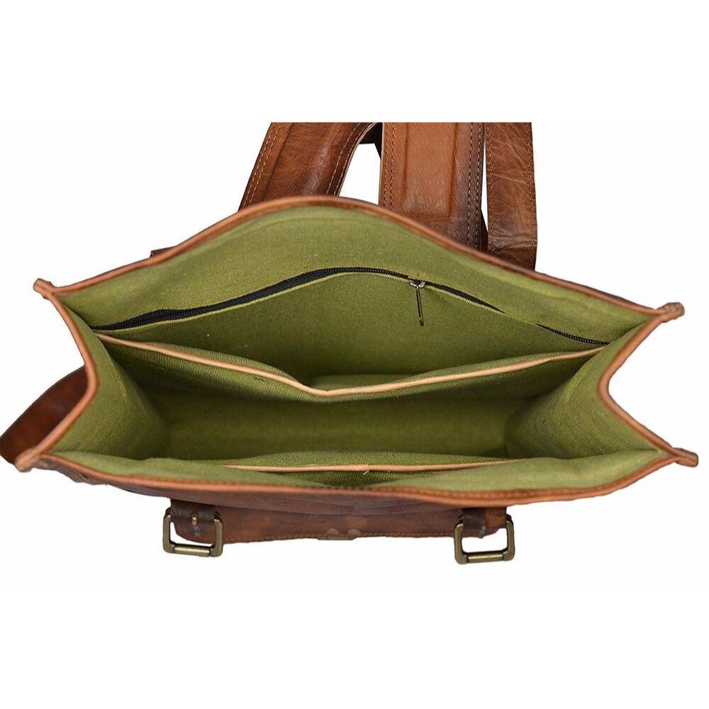 Rucsac din piele Geantă de umăr 18 în rucsac pentru laptop Genți de mână pentru birou