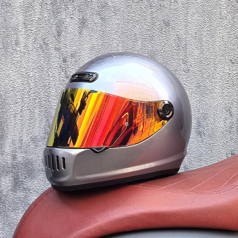 

Мотоциклетный ретро шлем фуллфейс мужской зимний личностный крутой женский национальный тренд гоночный круизный ретро автомобильный шлем универсальный для всех сезонов XXL