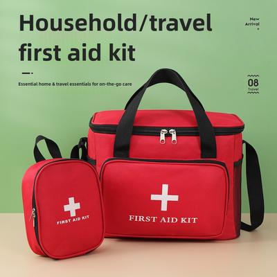 Outdoor Portable Small Medicine Bag Emergency Kit Household Medicine Storage Bag Single Shoulder Back Medical Bag Organizer